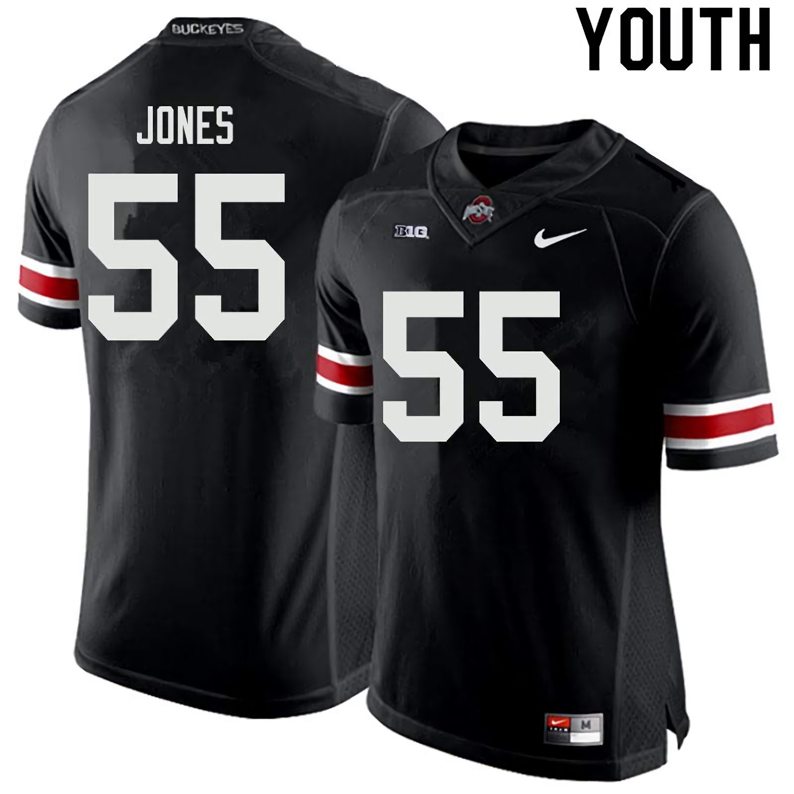 Matthew Jones Ohio State Buckeyes Youth NCAA #55 Nike Black College Stitched Football Jersey AFL4156ZC